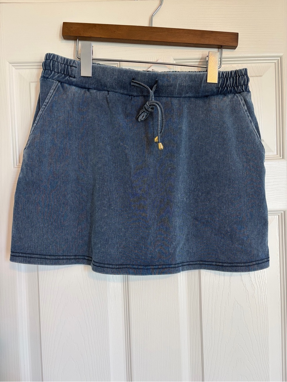 Jess Lea Soft Denim Blue Drawstring Skort